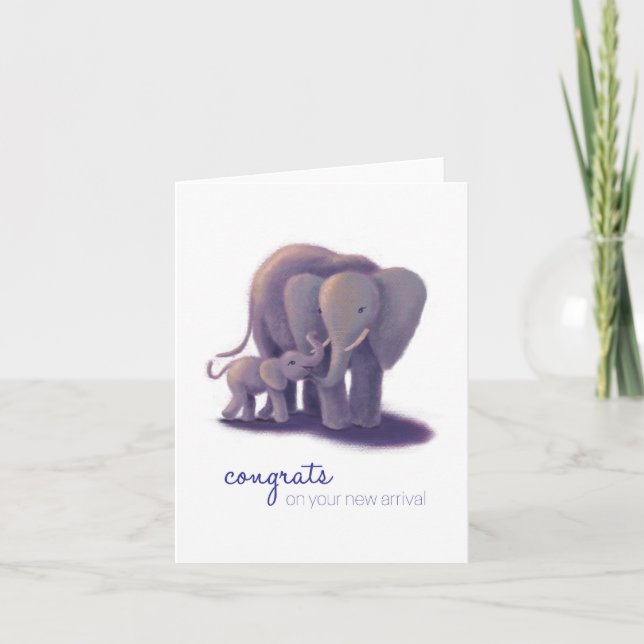 Tarjeta Felicidades por tu nueva llegada (Anverso)