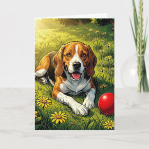 Tarjeta Felicidades por tu nuevo Beagle Felicitaciones p