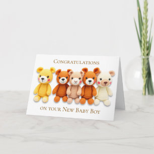 Tarjeta Felicidades por tu nuevo bebé varón