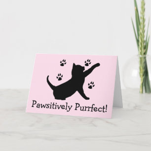 Tarjeta Felicidades por tu nuevo gatito con pinturas