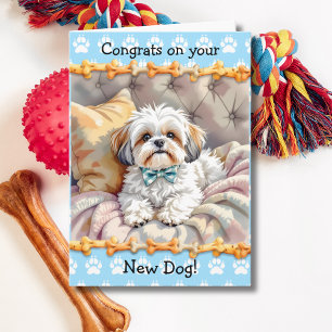 Tarjeta Felicidades por tu nuevo perro 