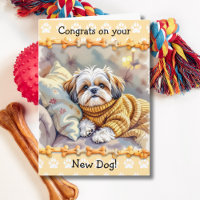 Felicidades por tu nuevo perro 