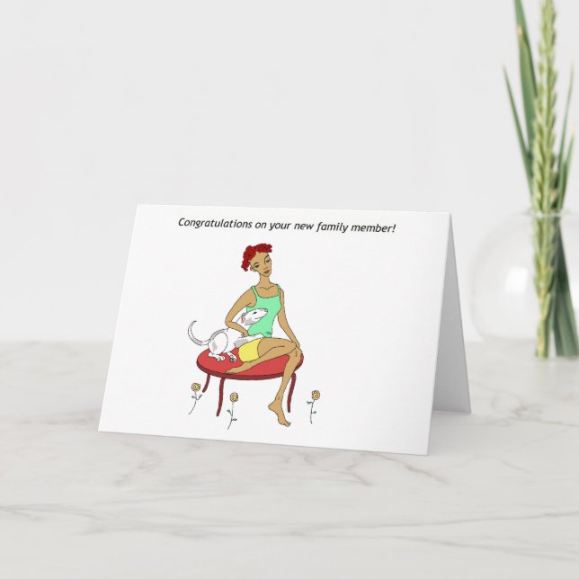 Tarjeta Felicidades por tu nuevo perro (Anverso)