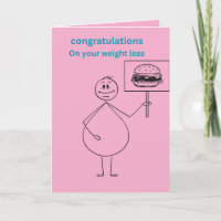 Felicidades por tu pérdida de peso divertido rosa
