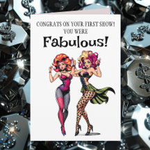 Felicidades por tu primer show de drag. Fuiste fab