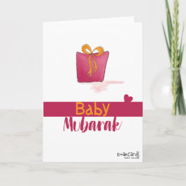 Tarjeta Felicidades - Recién Nacido en una Caja de Regalo