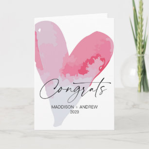 Tarjeta Felicidades Regalo de Boda Compromiso Corazón