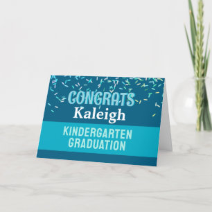 Tarjeta ¡Felicidades! ¡Tarjeta de graduación de guardería!