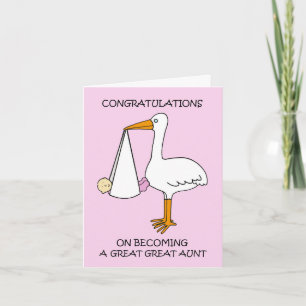 Tarjeta Felicidades Tata Bisabuela a la Bebé