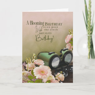 Tarjeta Felicitación de cumpleaños atrasada para viajero e