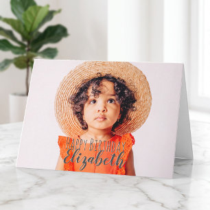 Tarjeta Felicitación de cumpleaños con foto personalizada