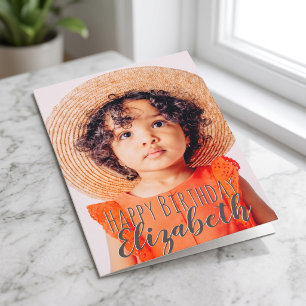 Tarjeta Felicitación de cumpleaños con foto personalizada 