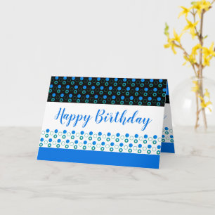 Tarjeta Felicitación de cumpleaños con lunares