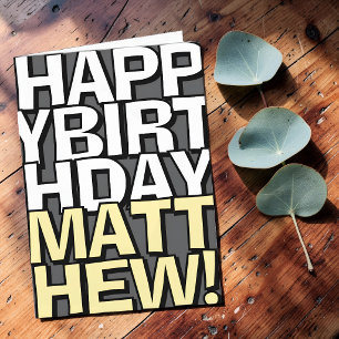 Tarjeta Felicitación de cumpleaños personalizada con nombr