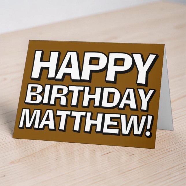 Tarjeta Felicitación de cumpleaños personalizada con nombr (Subido por el creador)
