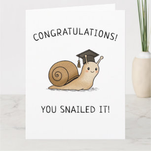 Tarjeta Felicitación de graduación con juego de palabras, 