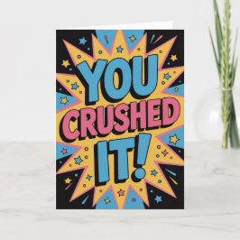 Tarjeta Felicitación de graduación de examen de nivel A 
