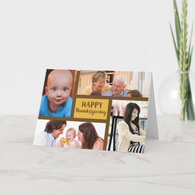 Tarjeta Felicitación de Personalizable de fotos de Acción  (Anverso)