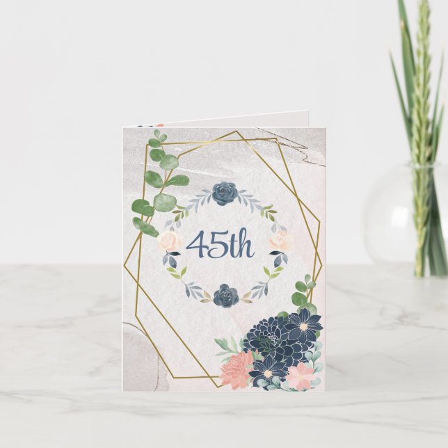 Tarjeta Felicitación del "45º" Aniversario (Anverso)