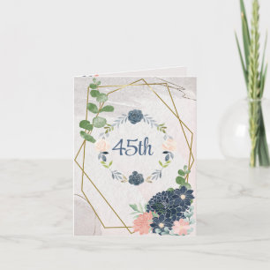 Tarjeta Felicitación del "45º" Aniversario