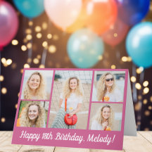 Felicitación personalizada de cumpleaños con fotos