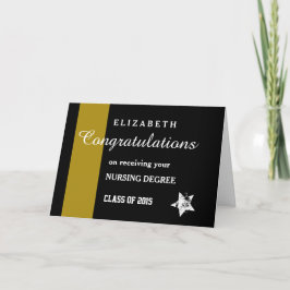 Tarjeta FELICITACIONES 2015 Grado de Enfermería Banda de o