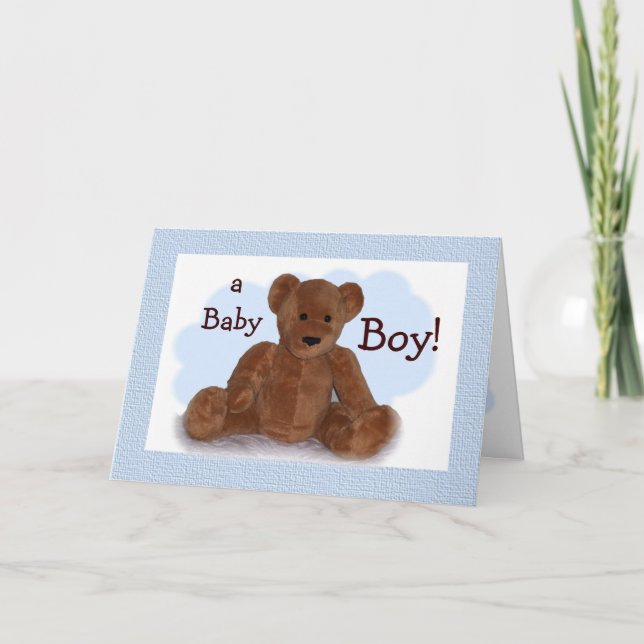 Tarjeta Felicitaciones a Baby Boy (Anverso)