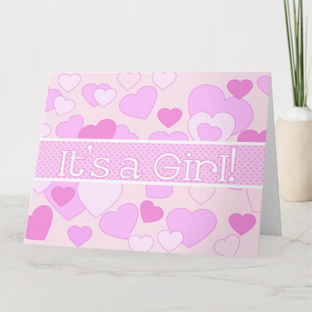 Tarjeta Felicitaciones a Baby Girl (Anverso)