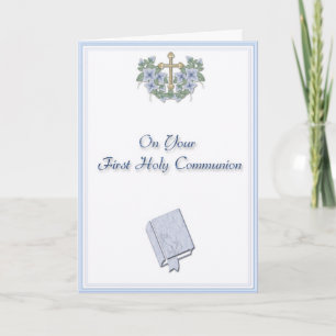 Tarjeta Felicitaciones a Blue Communion