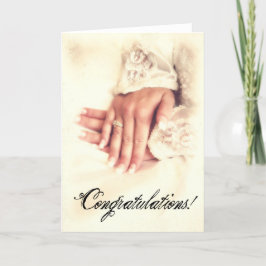 Tarjeta Felicitaciones a Bride Hands
