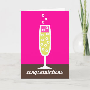Tarjeta Felicitaciones a Champagne