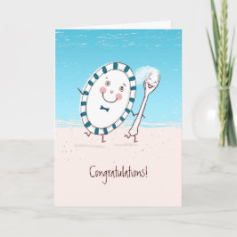 Tarjeta Felicitaciones a Dish y Spoon Boda