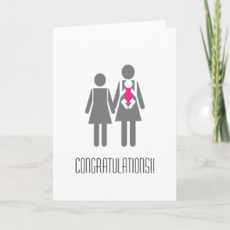 Tarjeta Felicitaciones a dos nuevas madres