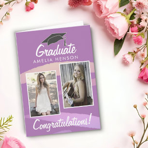 Tarjeta Felicitaciones a graduado de acuarela 2 foto 