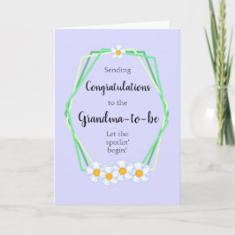 Tarjeta Felicitaciones a la carta de la abuela que va a se