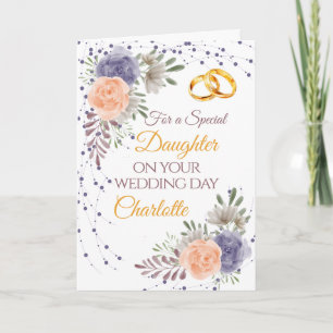 Tarjeta Felicitaciones a la comadrona floral del día de la