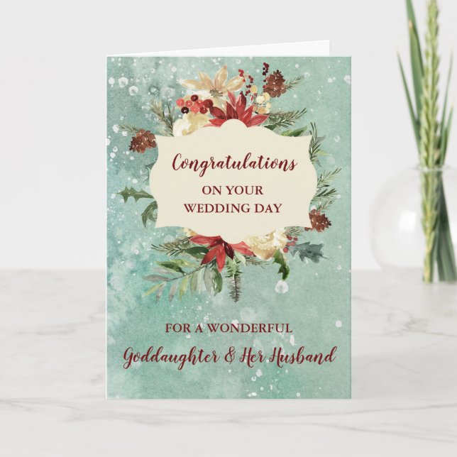 Tarjeta Felicitaciones a la diosa y a su esposo (Anverso)