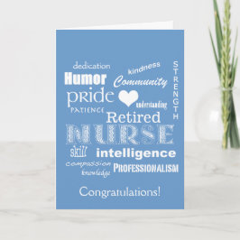 Tarjeta ¡Felicitaciones a la enfermera Retiro!