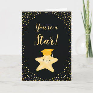 Tarjeta Felicitaciones a la graduación de Superstar Black