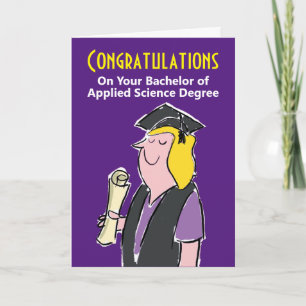 Tarjeta Felicitaciones a la licenciatura en ciencias aplic