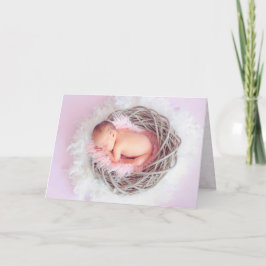 Tarjeta Felicitaciones a la niña bebé