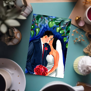 Tarjeta Felicitaciones a la novia y al Groom Personalize