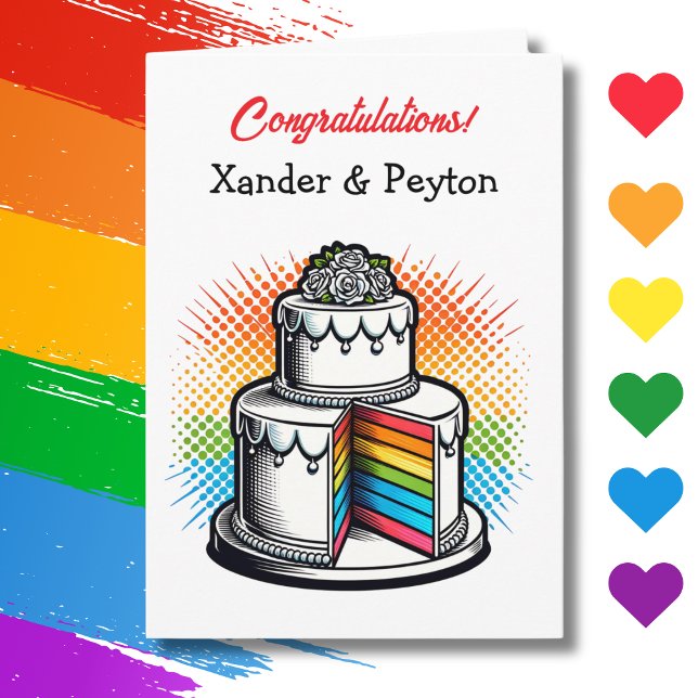 Tarjeta Felicitaciones a la nueva pareja | LGBTQIA+ (Subido por el creador)