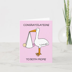 Tarjeta Felicitaciones a la pareja femenina una niña