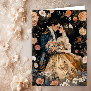 Tarjeta Felicitaciones a la pareja rococó Romántica de Bod