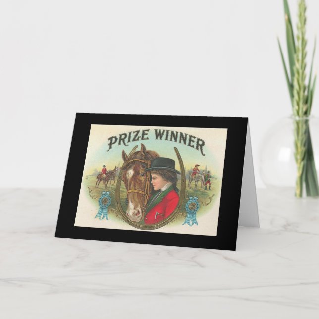 Tarjeta Felicitaciones a los ganadores de premios por su v (Anverso)