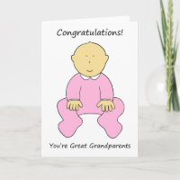 Felicitaciones a los grandes abuelos a un Chica