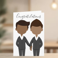 Felicitaciones a los hombres afroamericanos Bodas 