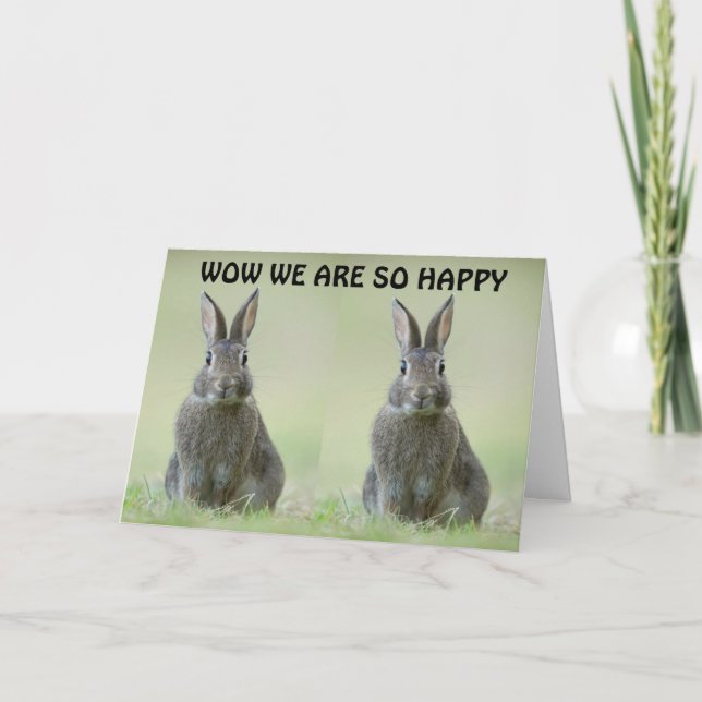 TARJETA **FELICITACIONES A LOS NEWLYWEB** (Anverso)