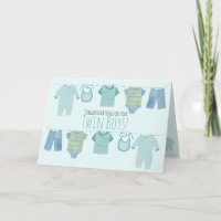 Felicitaciones a los niños gemelos